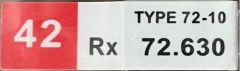 Futaba D/C RX Crystal FM 72.630 CH.42