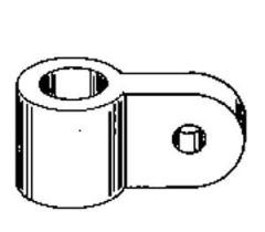 Dubro E/Z Adjust Horn Bracket (3/32" for 4-40 rod) 