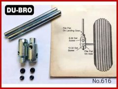 Dubro E/Z Adjust Axle 3/16 x 2" (DISCONTINUED)