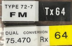 Futaba D/C Crystal Set FM 75.470 CH.64