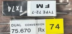 Futaba D/C Crystal Set FM 75.670 CH.74