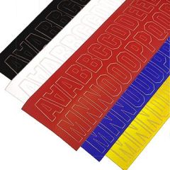 Graphics Letters A to Z  2" Yellow