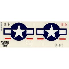 American Small, Tigercat, (JR) Skyraider, (JR) Corsair, (JR) Bearcat Decals (40 Size) (for the J. Roberts version)