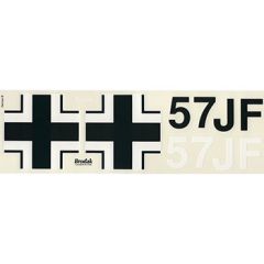 German: Messerschmitt ME-109, Focke Wulf FW-190 Decals (40 Size)