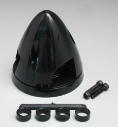 Spinner 2" Black 3 Blade