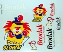 1/2A Baby Clown Decals