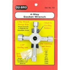 Dubro 4-Way Socket Wrench