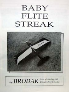 1/2A Baby Flite Streak Instruction Book