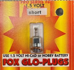 Fox 1.5-volt short Pro Series #8 Glo-Plug (Discontinued)
