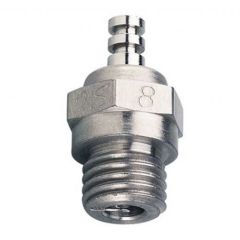 O.S. #8 Glow Plug Standard Long Medium 