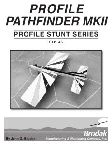 Profile Pathfinder Instruction Book