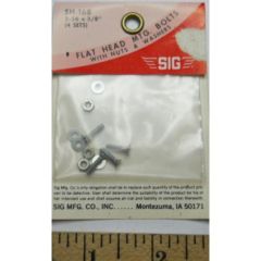 SIG 2-56 X 3-8 Flat Head Bolts with Nuts and Washers