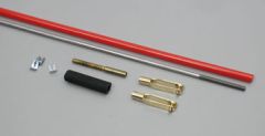 Sullivan 4-40 Solid Steel Gold n Clevis Pushrod 36"
