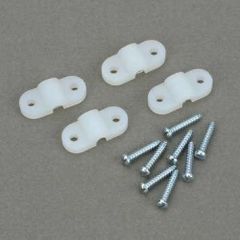 1/8” Nylon Landing Gear Clips w/screws