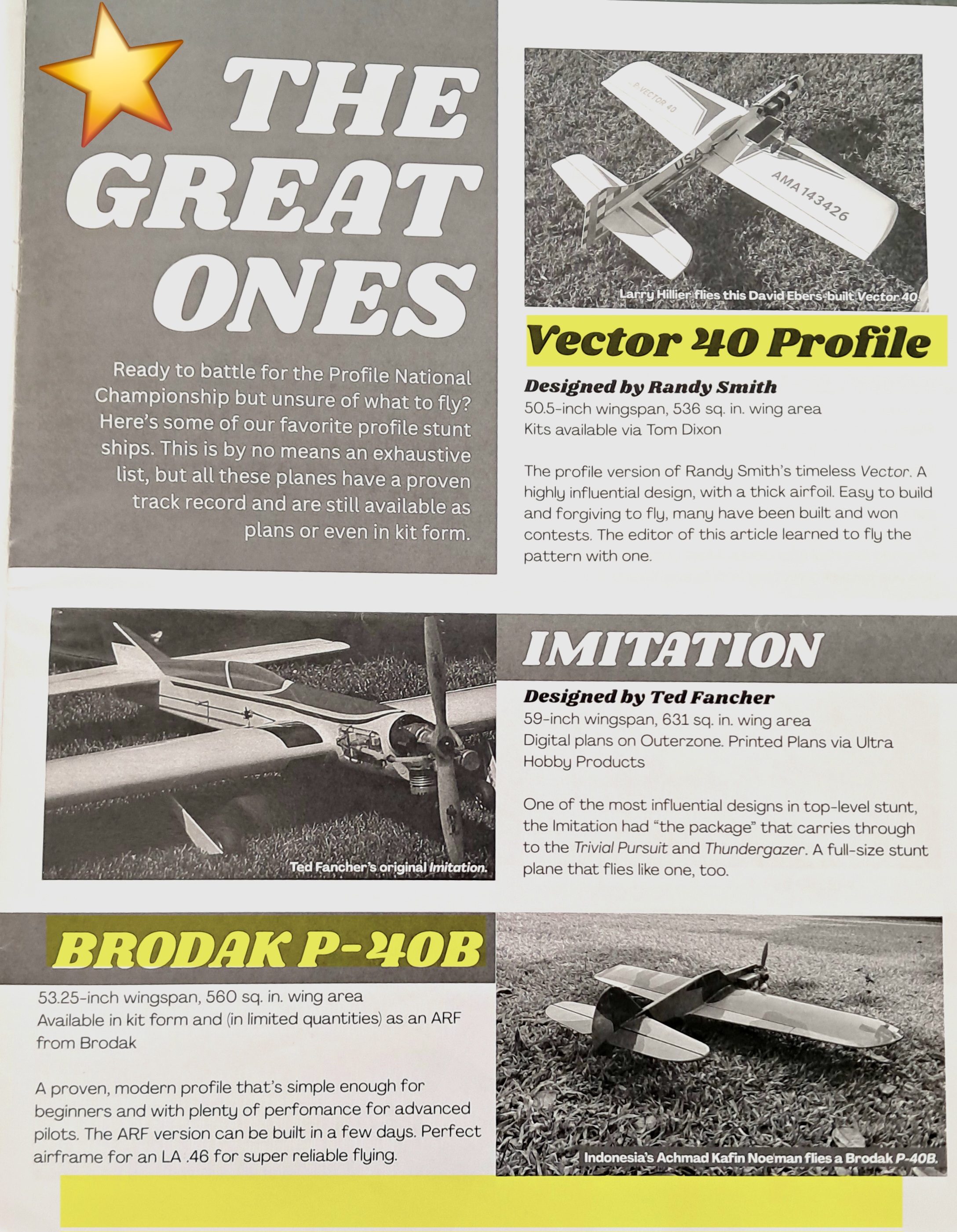 Our Brodak P-40B ARF is NOW allowed to enter the 2026 NATS